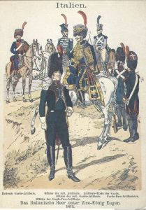 Почтовая карточка (открытка) «Итальянская армия. 1812 г.» ― Сержант